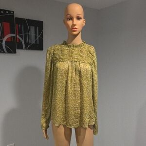 Floral Green Women's Top